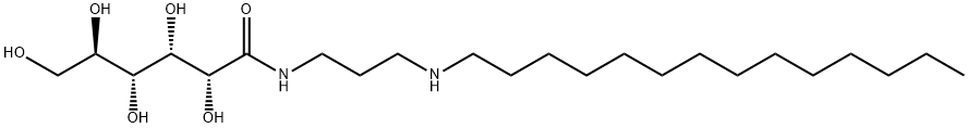 N-[3-(tetradecylamino)propyl]-D-gluconamide 구조식 이미지
