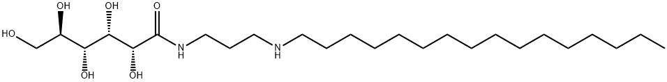N-[3-(hexadecylamino)propyl]-D-gluconamide Structure