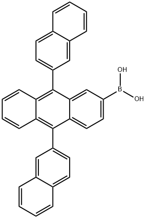 9, 10-Bis(2-naphthyl) anthracene-2-ylboronic 산 구조식 이미지