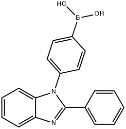 [4-(2-페닐-1H-벤즈이미다졸-1-일)페닐]보론산 구조식 이미지