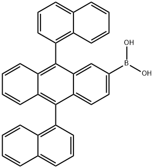 (9,10-di(naphthalene-1-yl)anthracen-2-yl)boronic acid 구조식 이미지