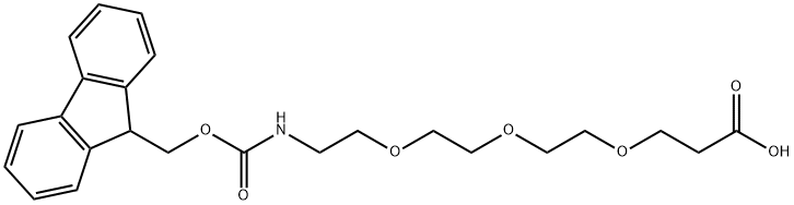 FMOC-12-AMINO-4,7,10-TRIOXADODECANOIC ACID Structure