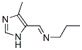 1-Propanamine,  N-[(4-methyl-1H-imidazol-5-yl)methylene]- Structure