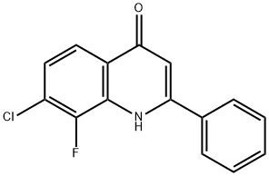 7-Chloro-8-fluoro-2-phenylquinolin-4(1H)-one 구조식 이미지