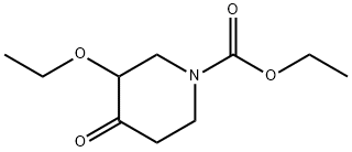 1-Piperidinecarboxylicacid,3-ethoxy-4-oxo-,ethylester(9CI) 구조식 이미지