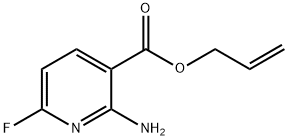 3-Pyridinecarboxylicacid,2-amino-6-fluoro-,2-propenylester(9CI) 구조식 이미지