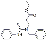 ethyl 3-(benzyl-(phenylthiocarbamoyl)amino)propanoate 구조식 이미지