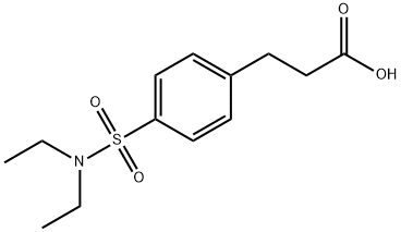 3-{4-[(DIETHYLAMINO)SULFONYL]PHENYL}PROPANOIC ACID Structure