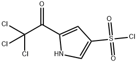 2-(트리클로로아세틸)피롤-4-설포닐클로라이드 구조식 이미지