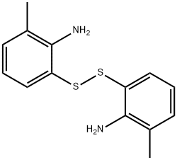 BenzenaMine, 2,2'-dithiobis[6-Methyl- 구조식 이미지