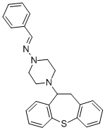 1-피페라진아민,4-(10,11-디히드로디벤조(b,f)티에핀-10-일)-N-(페닐메틸렌)- 구조식 이미지