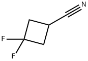 3,3-DIFLUORO-CYCLOBUTANECARBONITRILE 구조식 이미지