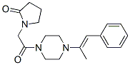 (N-(2-oxo-1-pyrrolidinyl)acetyl)-N'-(3-phenylprop-2-en-2-yl)piperazine Structure