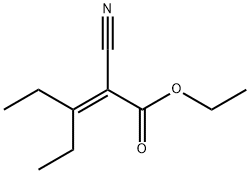 에틸2-시아노-3-에틸-2-펜테노에이트 구조식 이미지