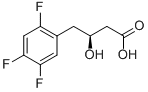 (3S)-2',4',5'-Trifluoro-3-hydroxybenzenebutanoic acid 구조식 이미지