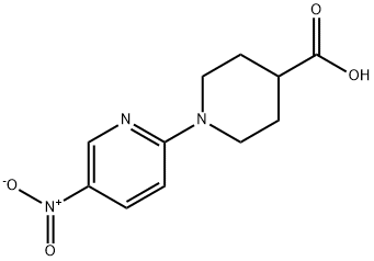 1- (5-Nitro-2-пиридинил) пиперидин-4-карбоновая кислота структурированное изображение