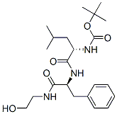 N-tertiary-butyloxycarbonyl-leucyl-phenylalanine-ethanolamide Structure