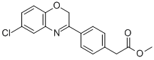 4-(6-Chloro-2H-1,4-benzoxazin-3-yl)benzeneacetic acid methyl ester Structure