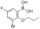 3-BROMO-5-FLUORO-2-PROPOXYPHENYLBORONIC& 구조식 이미지