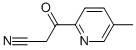 3-(5-METHYLPYRIDIN-2-YL)-3-OXOPROPANENITRILE 구조식 이미지