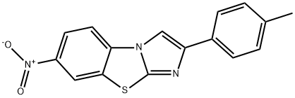 2-(4-METHYLPHENYL)-7-NITROIMIDAZO[2,1-B]BENZOTHIAZOLE Structure