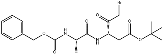 펜탄산,5-브로Mo-4-옥소-3-[[(2S)-1-옥소-2-[[(페닐메톡시)카르보닐]aMino]프로필]aMino]-,1,1-디메틸에틸에스테르,(3S)- 구조식 이미지