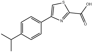 2-티아졸카르복실산,4-[4-(1-메틸에틸)페닐]- 구조식 이미지