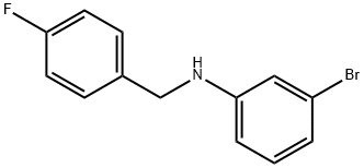 3-BroMo-N-(4-fluorobenzyl)aniline, 97% 구조식 이미지