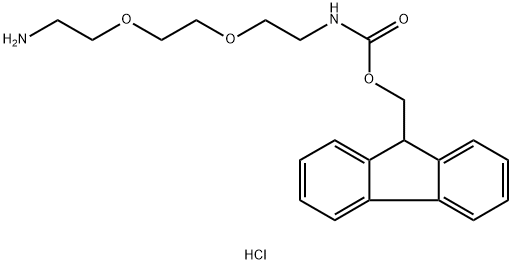 1-(9-FLUORENYLMETHYLOXYCARBONYL-AMINO)-3,6-DIOXA-8-OCTANEAMINE HYDROCHLORIDE Structure