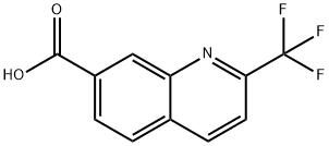 2-트리플루오로메틸퀴놀린-7-카르복실산 구조식 이미지