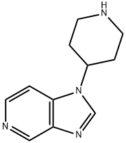 1-(피페리딘-4-일)-1H-이미다조[4,5-c]피리딘 구조식 이미지