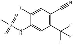 N-(4-Cyano-2-iodo-5-(trifluoromethyl)-phenyl)methanesulfonamide Structure