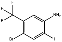 4-브로모-2-요오도-5-(트리플루오로메틸)아닐린 구조식 이미지