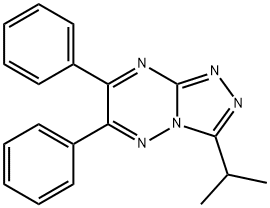 1,2,4-Triazolo(4,3-b)-1,2,4-triazine, 3-isopropyl-6,7-diphenyl- Structure