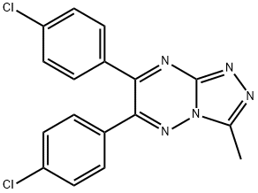 6,7-Bis(4-chlorophenyl)-3-methyl-1,2,4-triazolo(4,3-b)(1,2,4)triazine Structure