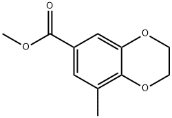 1,4-벤조디옥신-6-카르복실산,2,3-디히드로-8-메틸-,메틸에스테르 구조식 이미지