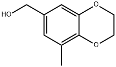 1,4-벤조디옥신-6-메탄올,2,3-디하이드로-8-메틸- 구조식 이미지