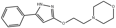 3-페닐-5-모르폴리노에톡시피라졸 구조식 이미지