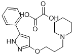 3-Phenyl-5-piperidinopropoxy-pyrazole oxalate Structure