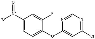 4-chloro-6-(2-fluoro-4-nitrophenoxy)pyriMidine Structure