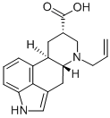 Ergoline-8-carboxylic acid, 6-(2-propenyl)-, (8-alpha)- Structure