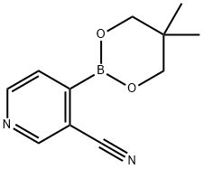 3-Cyano-4-(5,5-Dimethyl-[1,3,2]Dioxaborinan-2-Yl)-Pyridine 구조식 이미지