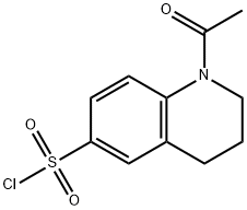 1-ACETYL-1,2,3,4-TETRAHYDRO-QUINOLINE-6-SULFONYL CHLORIDE 구조식 이미지