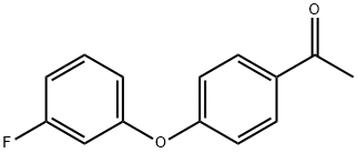 1-[4-(3-FLUORO-PHENOXY)-페닐]-에타논 구조식 이미지