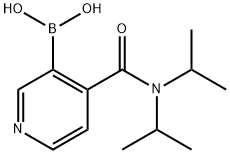 4-(디이소프로필카바모일)피리딘-3-일보론산 구조식 이미지