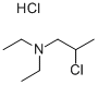 2-클로로-N,N-디에틸프로판아민염산염 구조식 이미지