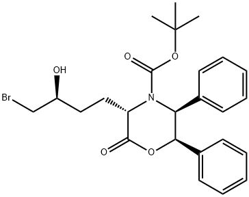 869111-54-6 (3S,5S,6R)-3-[(3S)-4-BroMo-3-hydroxybutyl]-2-oxo-5,6-diphenyl-4-Morpholinecarboxylic Acid tert-Butyl Ester