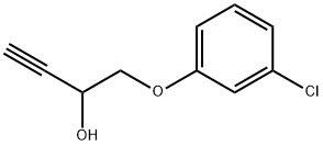 1-(3-Chlorophenoxy)-3-butyn-2-ol, 97% Structure