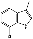 7-CHLORO-3-METHYL-1H-INDOLE Structure