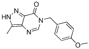 3-[(4-methoxyphenyl)methyl]-7-methyl-3,5,8,9-tetrazabicyclo[4.3.0]nona -4,6,9-trien-2-one 구조식 이미지